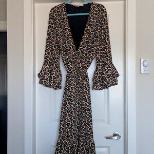Diane Von Furtsenberg Leopard Wrap Dress